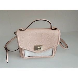 KATE SPADE Nikki Walter Place Pink White Leather Crossbody Shoulder Bag